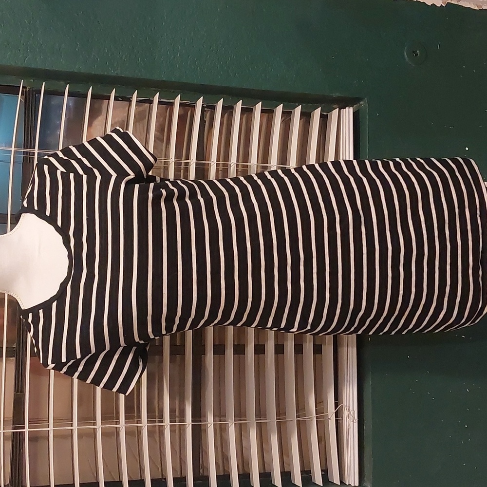 Black and White T-Shirt Dress